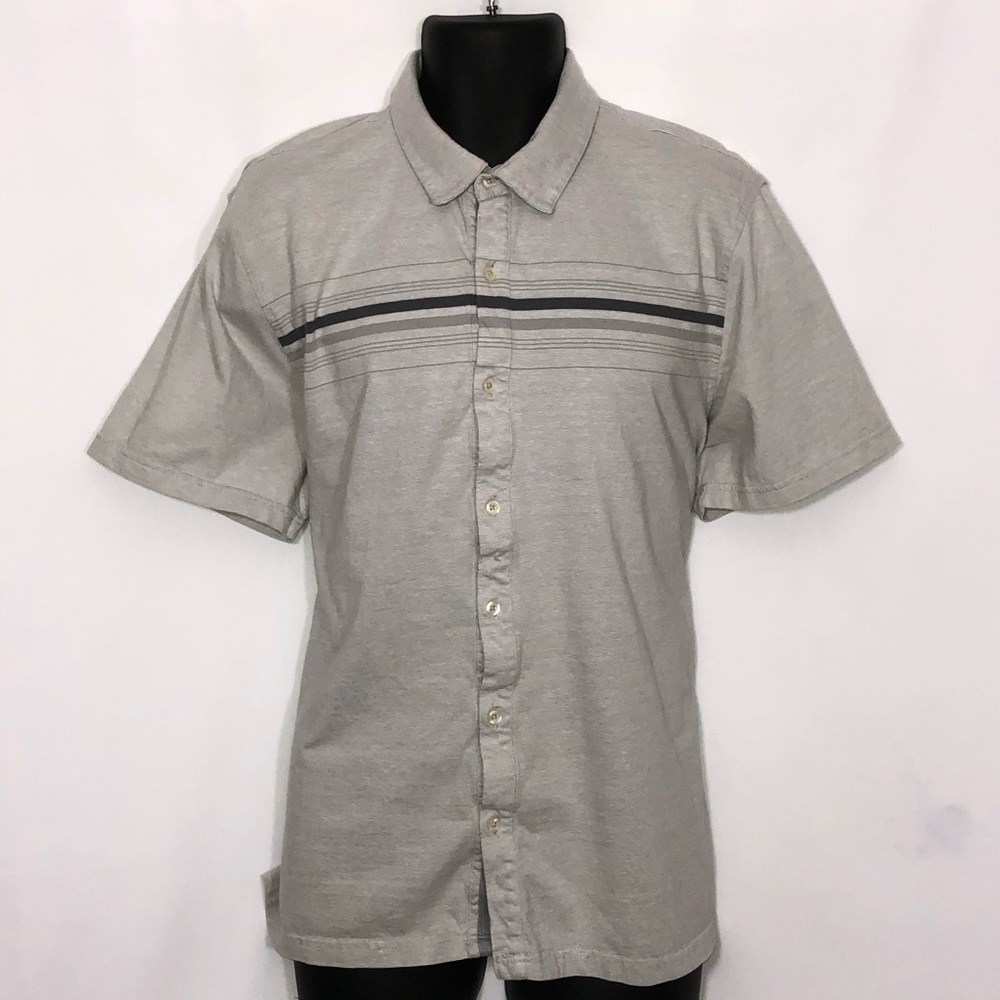 ALFANI regular fit casual button down shirt